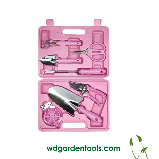 Pink gardening tools