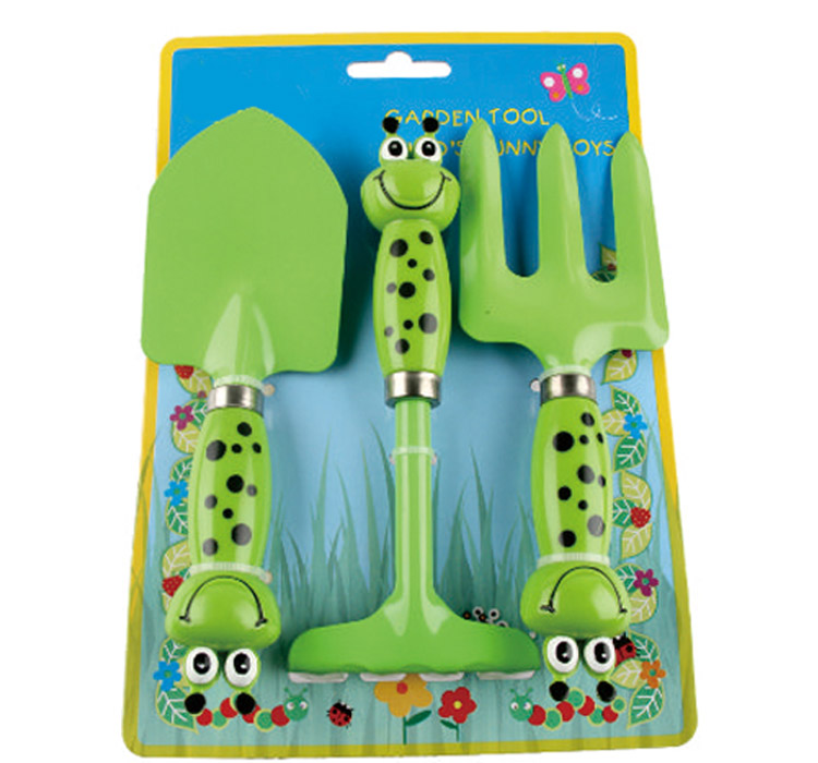 Kids real garden tool set