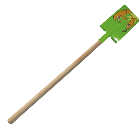 wooden long handle older children painting square shovel